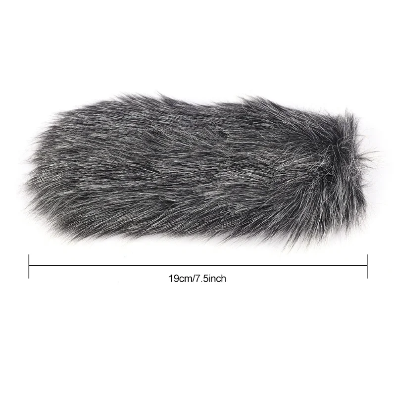 Outdoor Dusty MIC Microphone Artificial Fur Cover Windscreen Windshield Muff For Rode GO