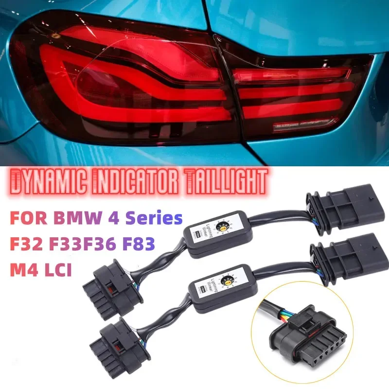 Image of 1 Paar dynamische LED-Blinker-Rückleuchten für BMW 4er F32 F33 F36 F83 M4 LCI Fahrzeuganpassungen