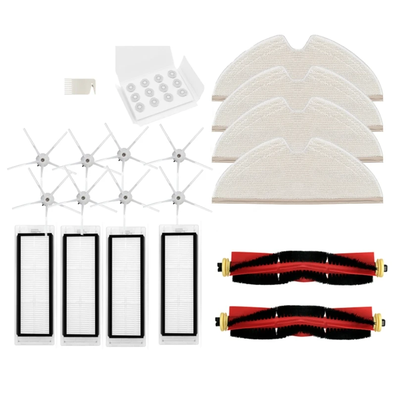 Główna szczotka boczna Zestaw filtrów Hepa do Xiaomi Mi Vacuum 1S Robot do Roborock S50 S51 S55 S6 T4 T6 T60 T61 T65 Akcesoria