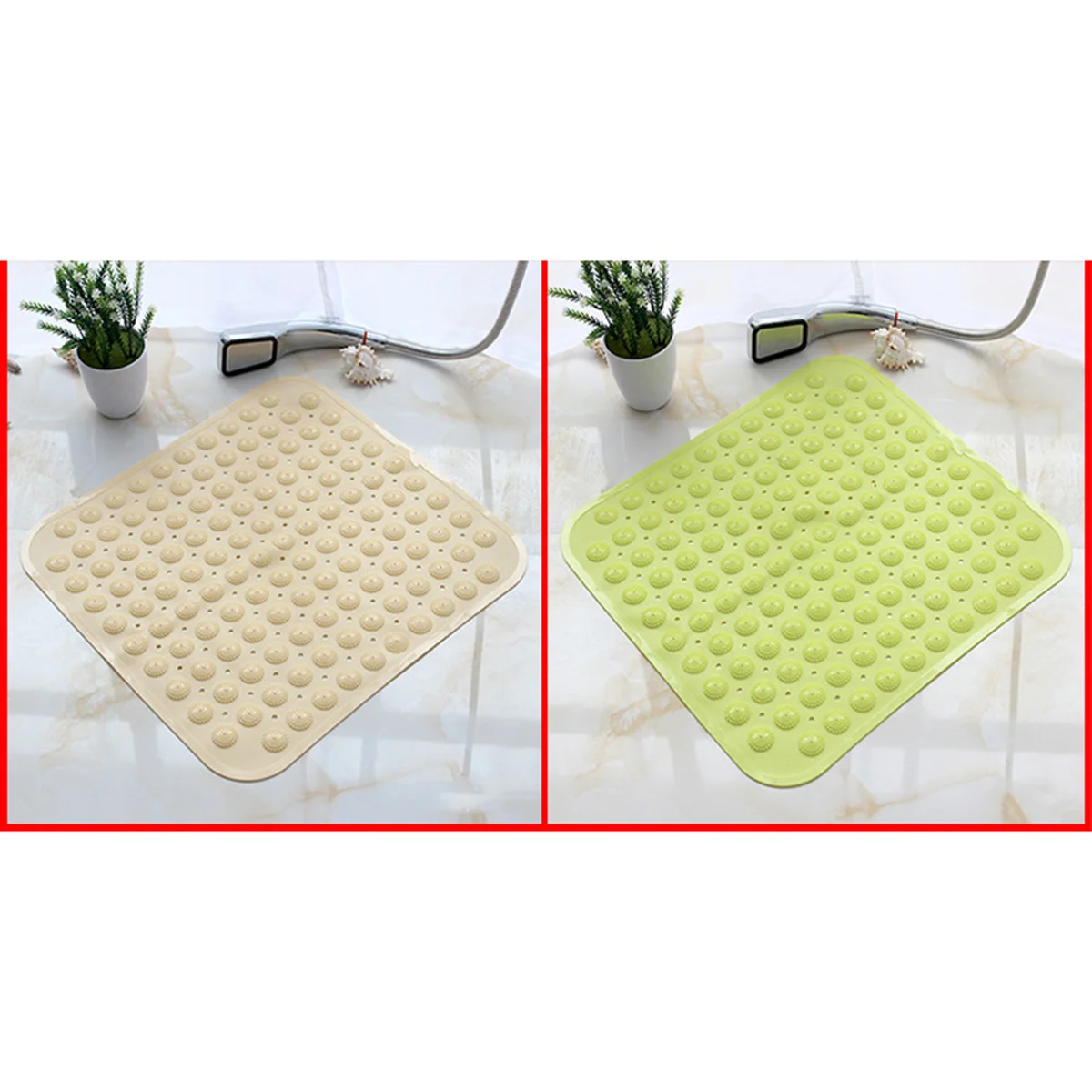 

48 X48cm Non-slip Mat Antislip Bath for Shower Mats Washable Bathroom Tub with Suction Cups