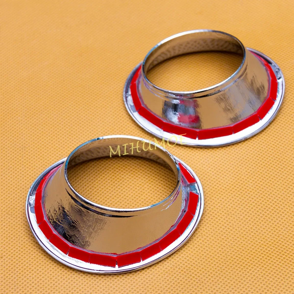 For Toyota Venza Harrier 2021-2023 Chrome Car Front Bumper Fog Light Ring Cover Trims