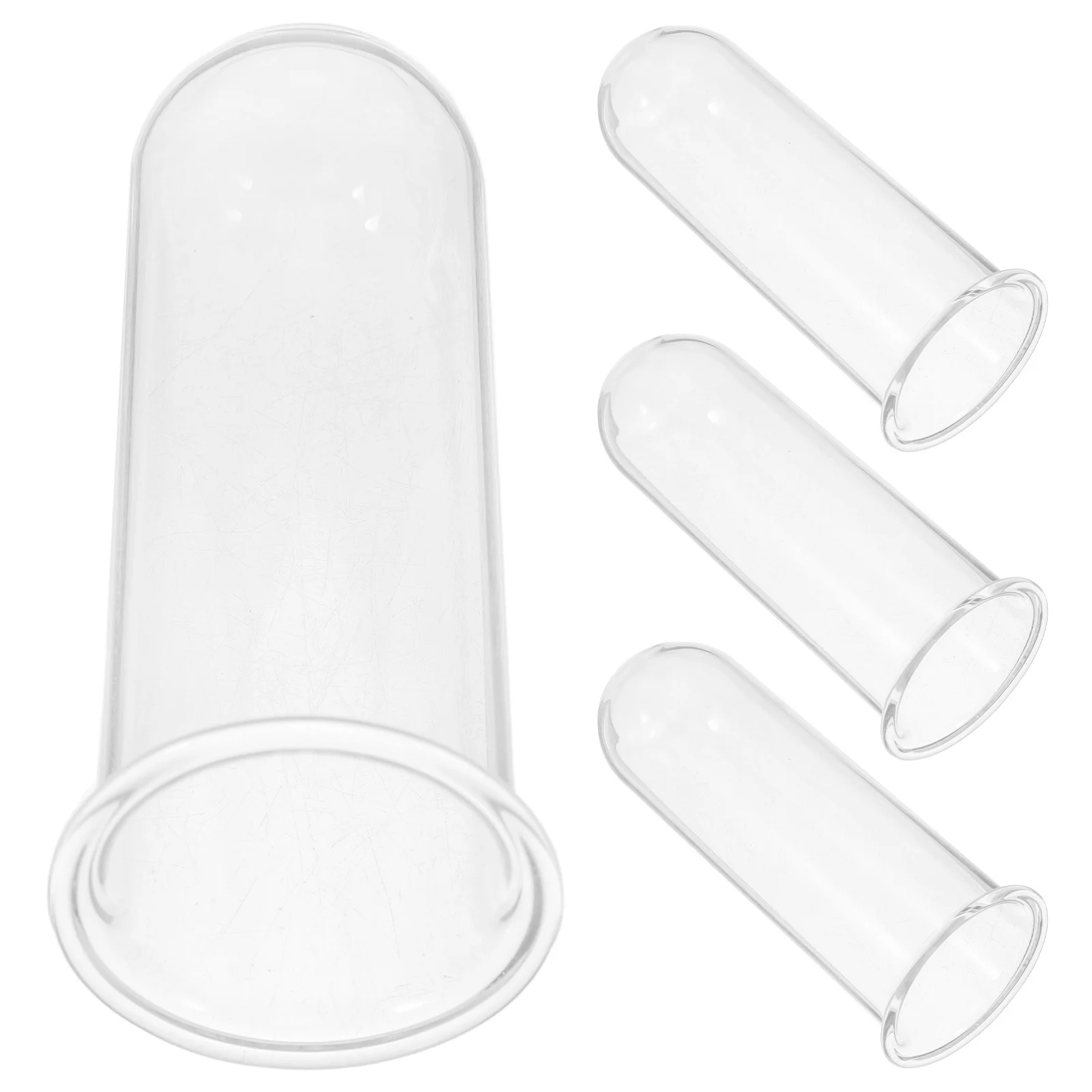 

4Pcs Glass Test Tube Vases for Plants Propagation Station Clear Water Tubes for Flowers Modern Desktop Terrarium Decoration