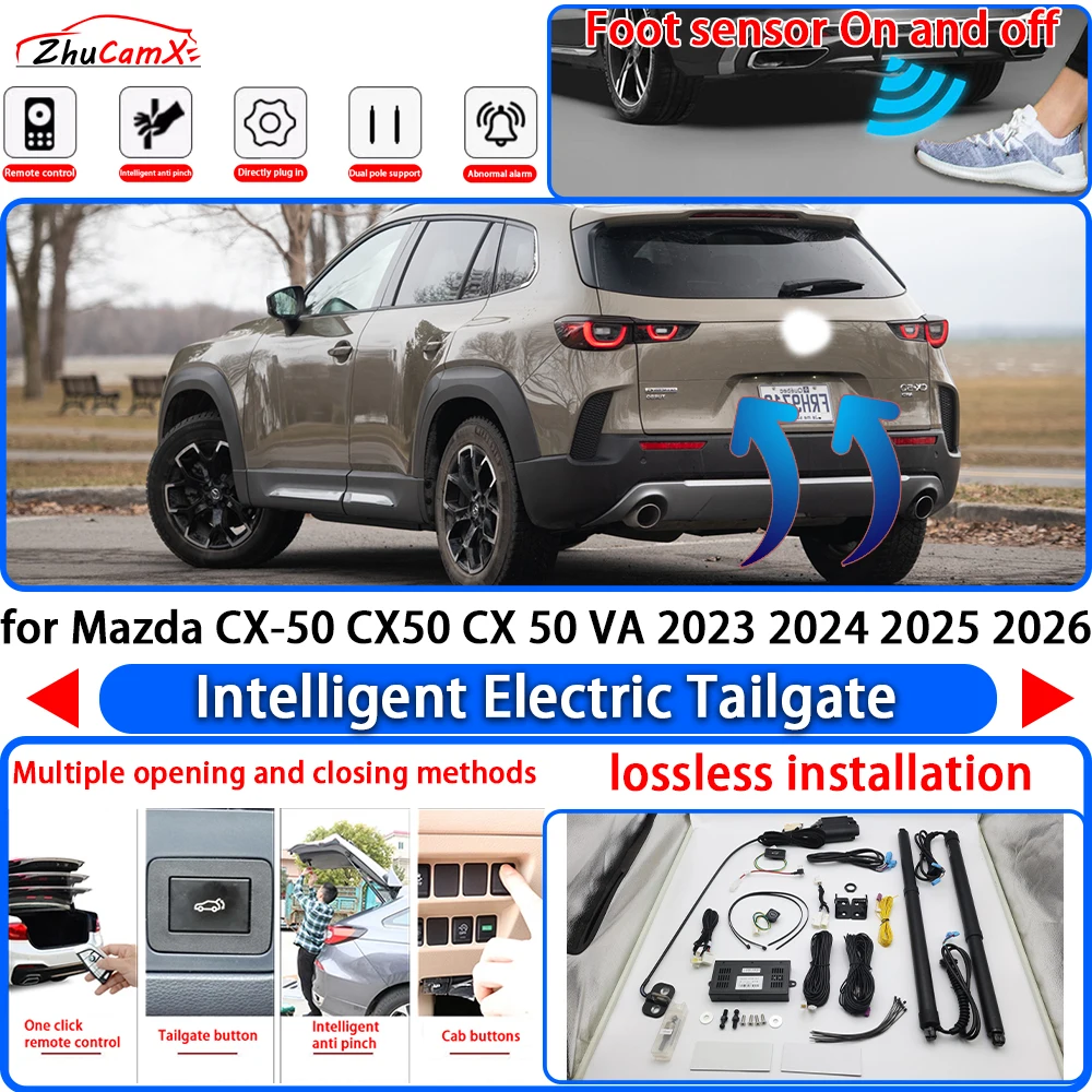 

ZhuCamX for Mazda CX-50 CX50 CX 50 VA 2023 2024 2025 2026 Power Liftgate Trunk Electric Suction Tailgate Tail Gate Lift Strut