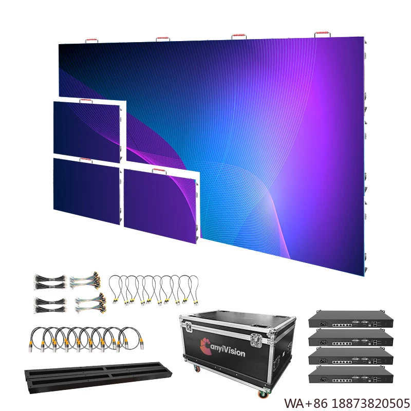 LED Display Versatile Indoor/Outdoor P3 P4 P6 Video Wall Displays Giant Stage Background P5 Outdoor Screen IP65 Media Use 5mm Pi