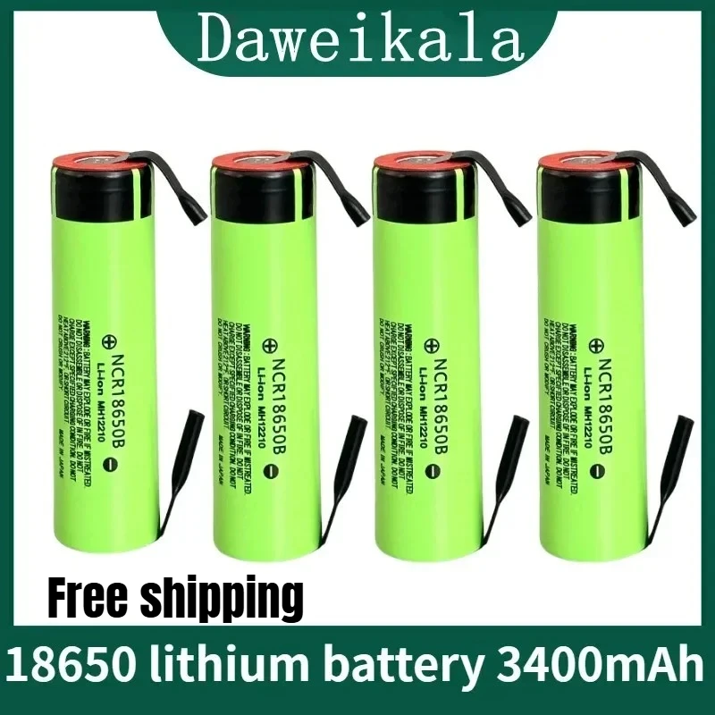 

New Daweikala 34B 18650 3400mAh High Power Discharge Chargeable Battery High Power Discharge, 30a High Current + DIY Nickel