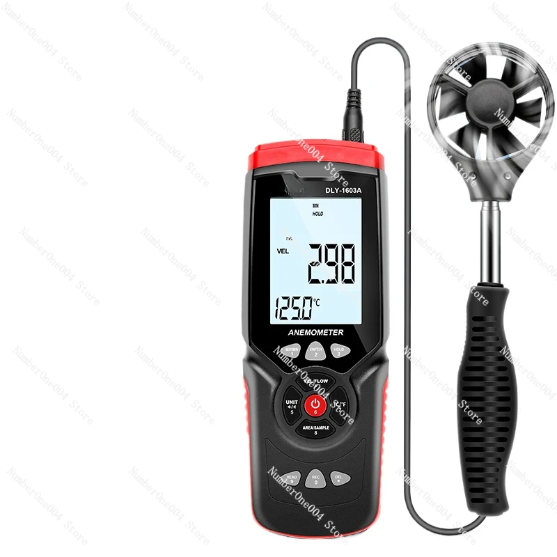 Split Anemometer Portable Anemometer High Precision Digital Display Wind Speed Air Volume Temperature and Humidity Tester