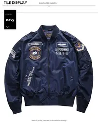 Autumn Men's Casual Jacket  Air Force one Army Aviation Jumper Aviator Workwear Baseball Jersey High-quality Embroidery Coat Men