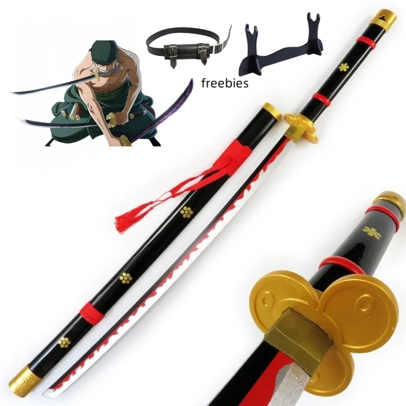 40 inch Roronoa Zoro Katana Ninja-mes zwaard Anime One Piece Cosplay originele Japanse Katana originele Samurai-sabel speelgoed cadeau