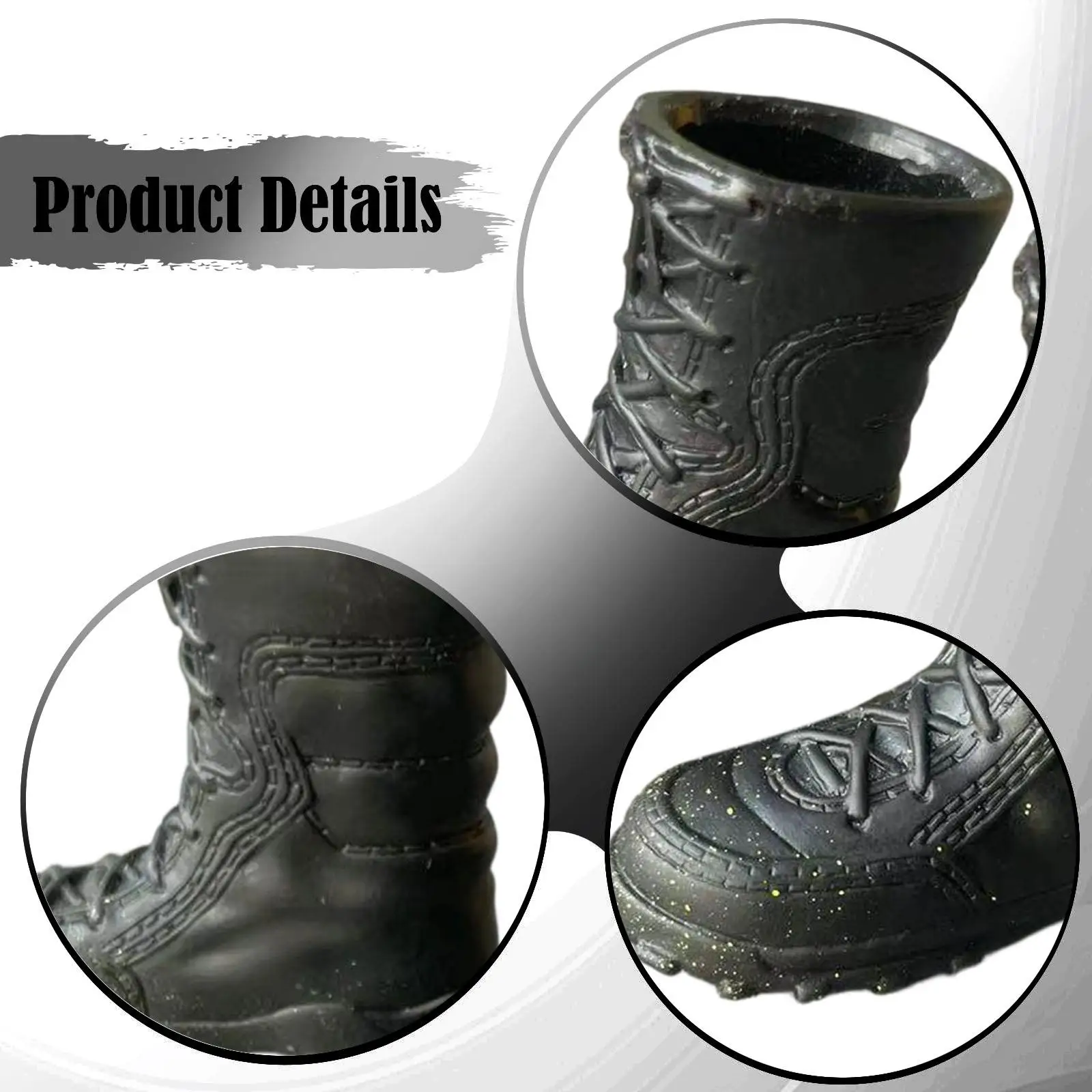 

1:6 Scale Short Tube Boots Low Heel Boots Fashion Retro Dolls Dress Up Accessory