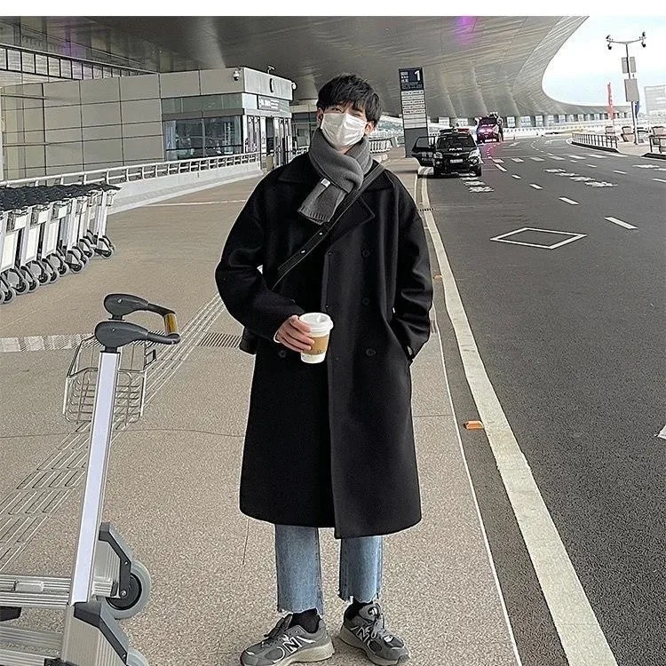 

Wool Blend Fur Coat Mans Peplum Cut Fitted Top Flared Waist Slim Skinny Narrow Tight Close Body Hugging Form Shape Revealing Ins