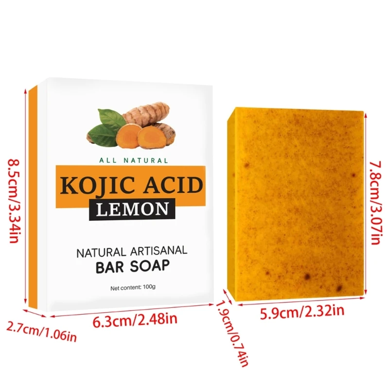 สบู่ขมิ้นสำหรับใบหน้าและผิวกายจุดด่างดำRemover Dark Marks Skin Face Body Cleanser HandmadeสำหรับชายหญิงDropshipping