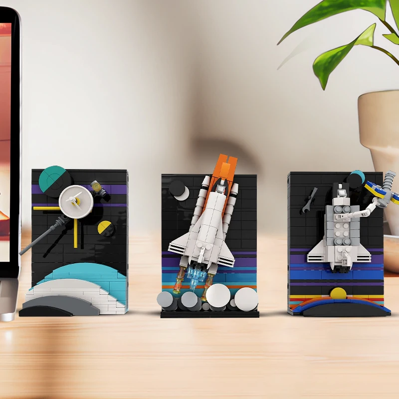 

Коллекция космических возрастов MOC Building Blocks, телескоп Voyager 1 и Hubble с челноком, НАСА DIY для взрослых