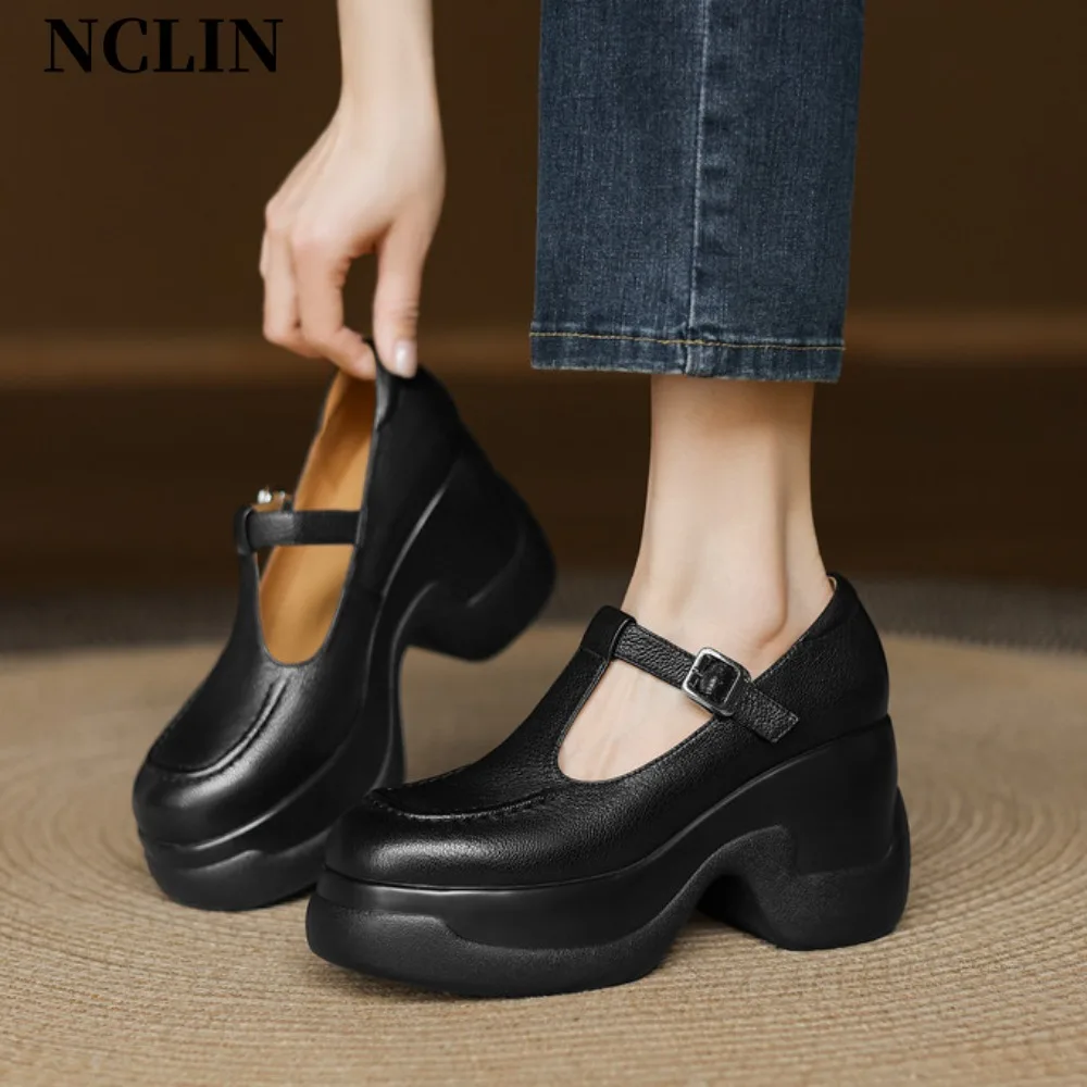 

2025 Shoes for Women High Heels Mary Jane Shoes Pumps New Ladies White Women Heels Platform Shoes Women's Heels Zapatos De Mujer