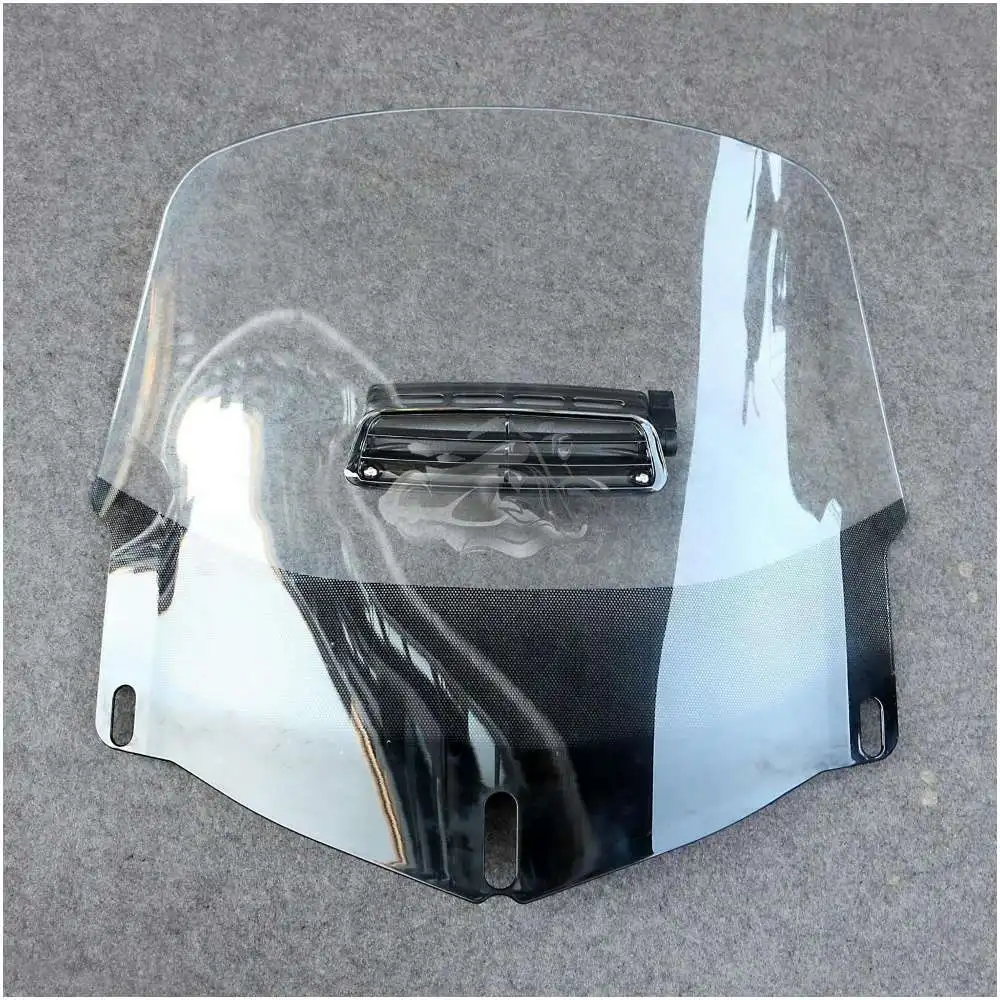 Parabrisas transparente para motocicleta, Deflector de carenado de 26 pulgadas con ventilación de aire para Honda Goldwing Gold Wing GL1800 2001-2017