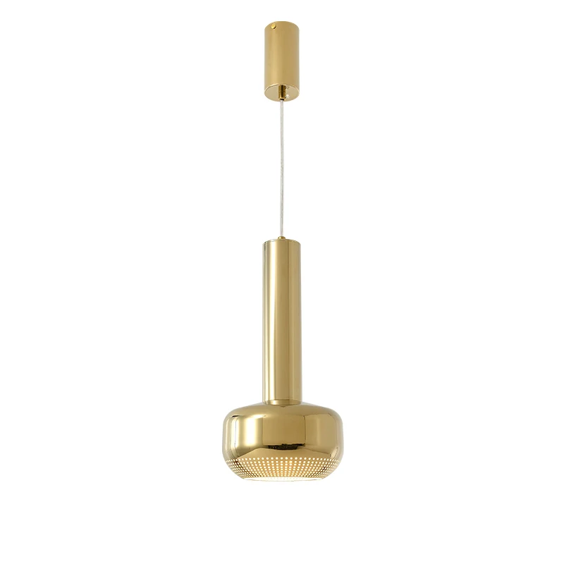 

Gold Chrome Creative Metal Pendant Lights Led Dimmable Hanging Lamp Designer Light Fixture for Dining Room Kitchen Island Decor