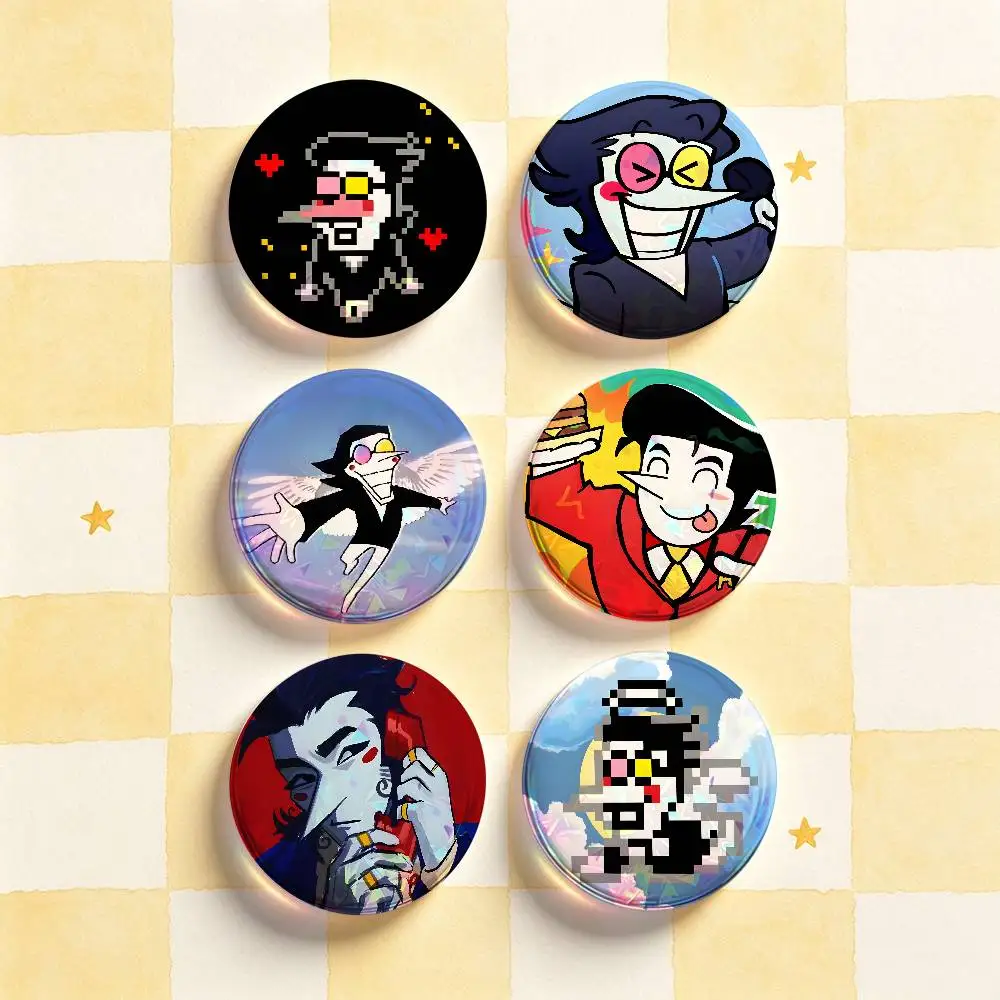S-Spamton D-Deltarune Badges Round Nijigen Otaku Culture IP peripheral products 58mm 44mm 32mm 75mm 25mm Mini