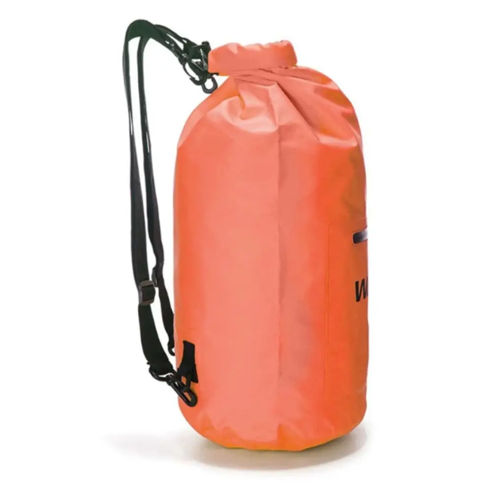 Zipper Pocket Waterproof Dry Bag Mesh Pocket Roll-Top Closure Roll Top Sack Waterproof Design Thickened Material