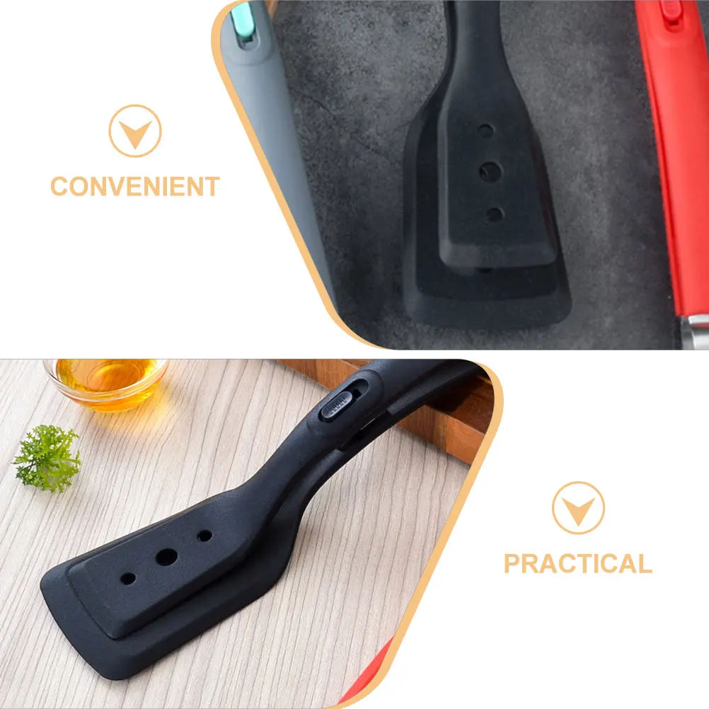

2pcs Silicone Spatula Tongs Heat Resistant Deep Clamp Tong Nonslip Handle Multi Use Frying Shovel Home Restaurant