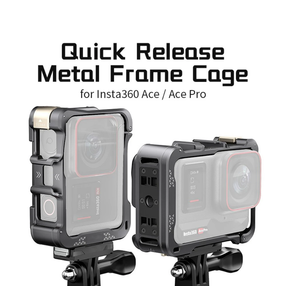 Suitable for Shadow Stone 360 Ace/Ace Pro/Ace Pro2 dual quick release metal rabbit cage sports camera protective cover