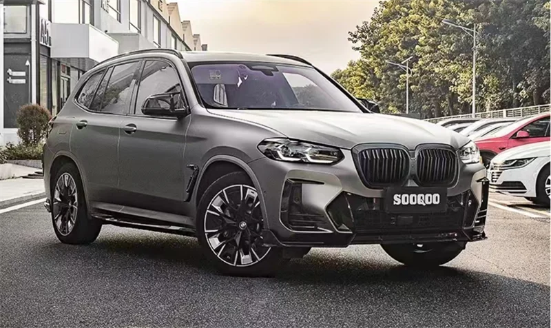 Dla BMW IX3 G08I 2022 2023 2024 prawdziwa sucha przednia warga z włókna węglowego tylny dyfuzor zderzak boczne spódnica Spoiler Body Kit