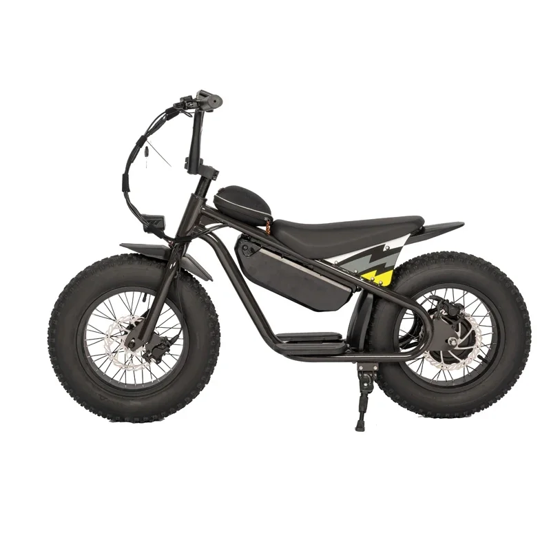 Off-road Electric Vehicle 48V350W High Performance 16 Inch Fat Tires Riding More Stable Electric Dirt Bike For Kids Ebike