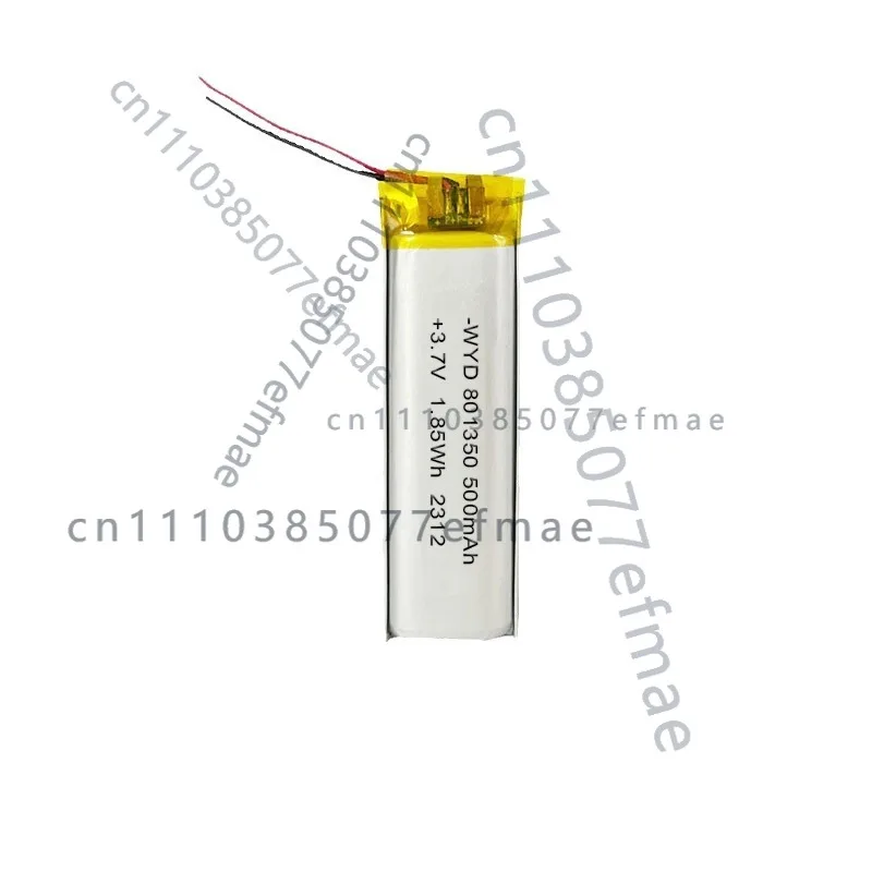 3.7V polymer lithium battery 801350 large capacity bluetooth headset built-in charging battery