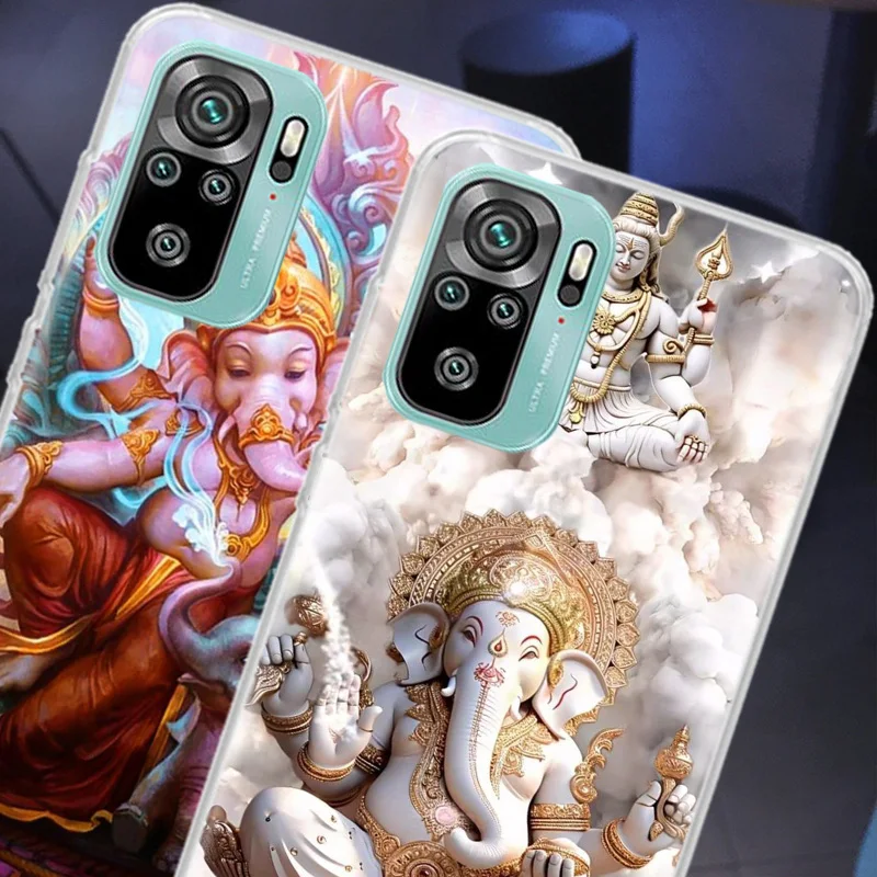 Ganesh lord Phone Case For Xiaomi Redmi Note 13 Pro Plus 5G Cover 10 10A 10C 12 12C 9A 9C 9T 8A 7A 6A 9 8 7 6 K70 K60 Pro Coque