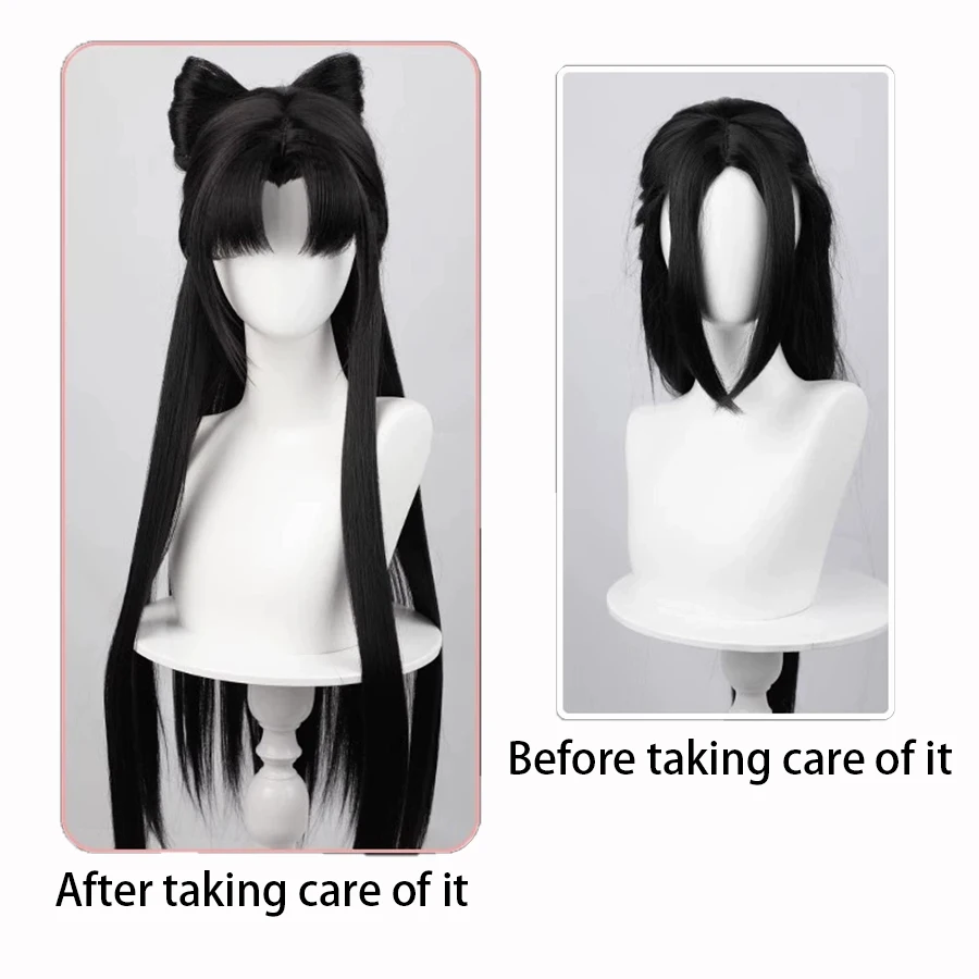 شعر مستعار اصطناعي Yulinglong cos تسعة ذيل الثعلب إلى الأبد تأثيري لعبة الرسوم المتحركة أنيمي مجموعة كاملة شعر مستعار منتشر #2