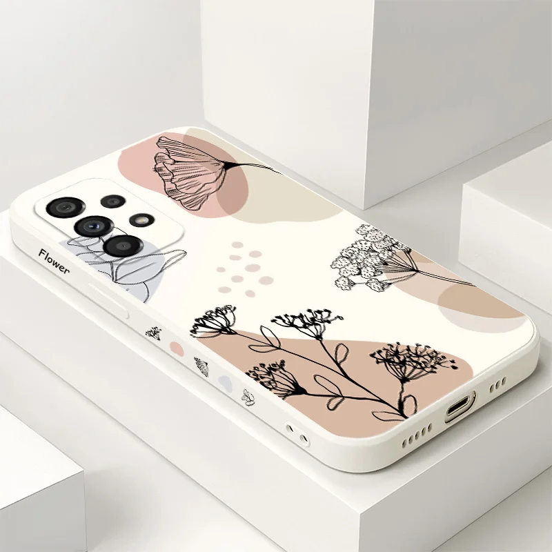 

Brown Morandi Case For Samsung Galaxy A73 A53 A33 A23 A13 A03 A72 A52 A52S A32 A22 A12 A02 A02S A71 A51 A31 A21S 4G 5G Cover