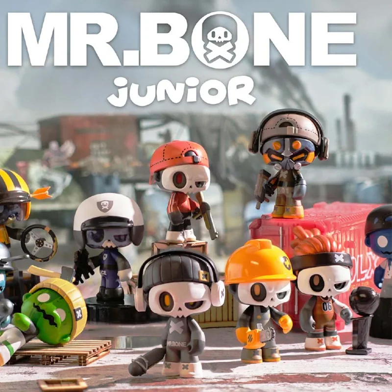 

Mr.Bone Junior, серия «Первый день», слепая коробка, милые экшн-фигурки, куклы, загадочная коробка, модное украшение для рабочего стола, подарки на день рождения, игрушка