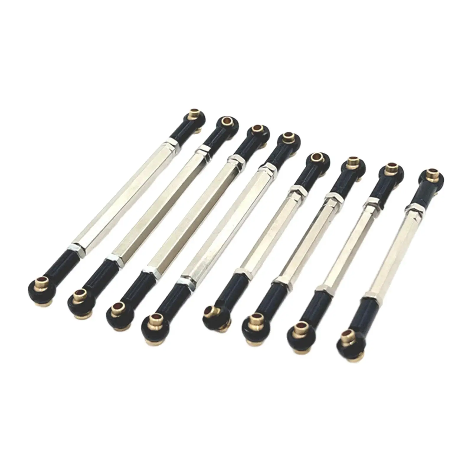 8 Pieces Chassis Linkage, Adjustable Metal , RC Chassis Link Rod RC