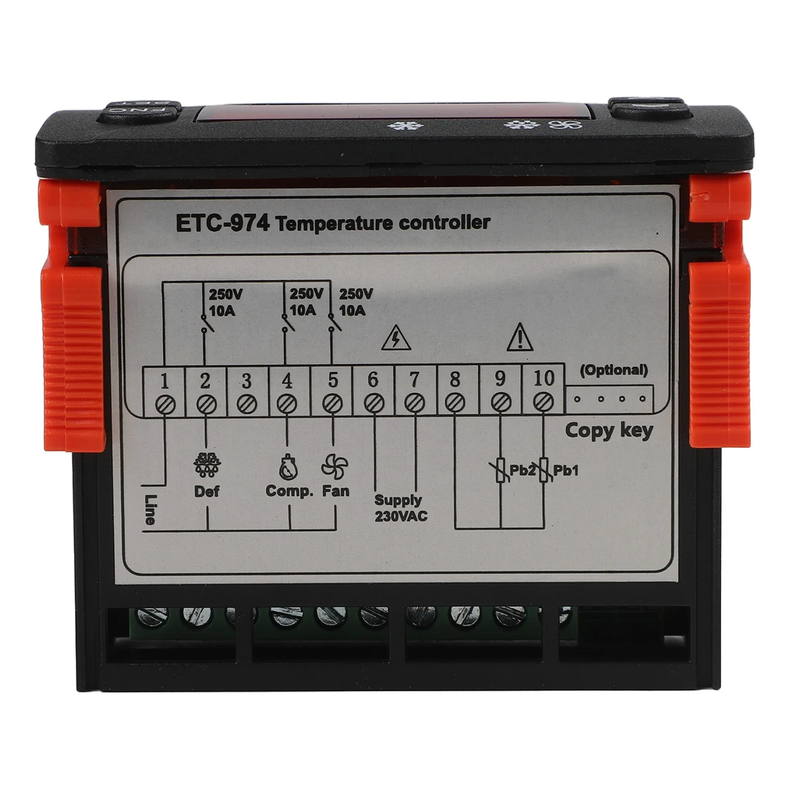 Temperature Measurement Device Digital Temperature Controller Accuracy 0.5 C Input 2 Sensors Length 77 * 34.5 * 58 Mm