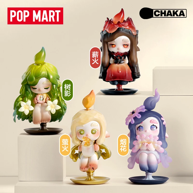 

Genuine POPMART CHAKA Light-Chasing Elves Series Figure Blind Box Cute Toy Gift Decoration Birthday Gifts for Girls Fashionable