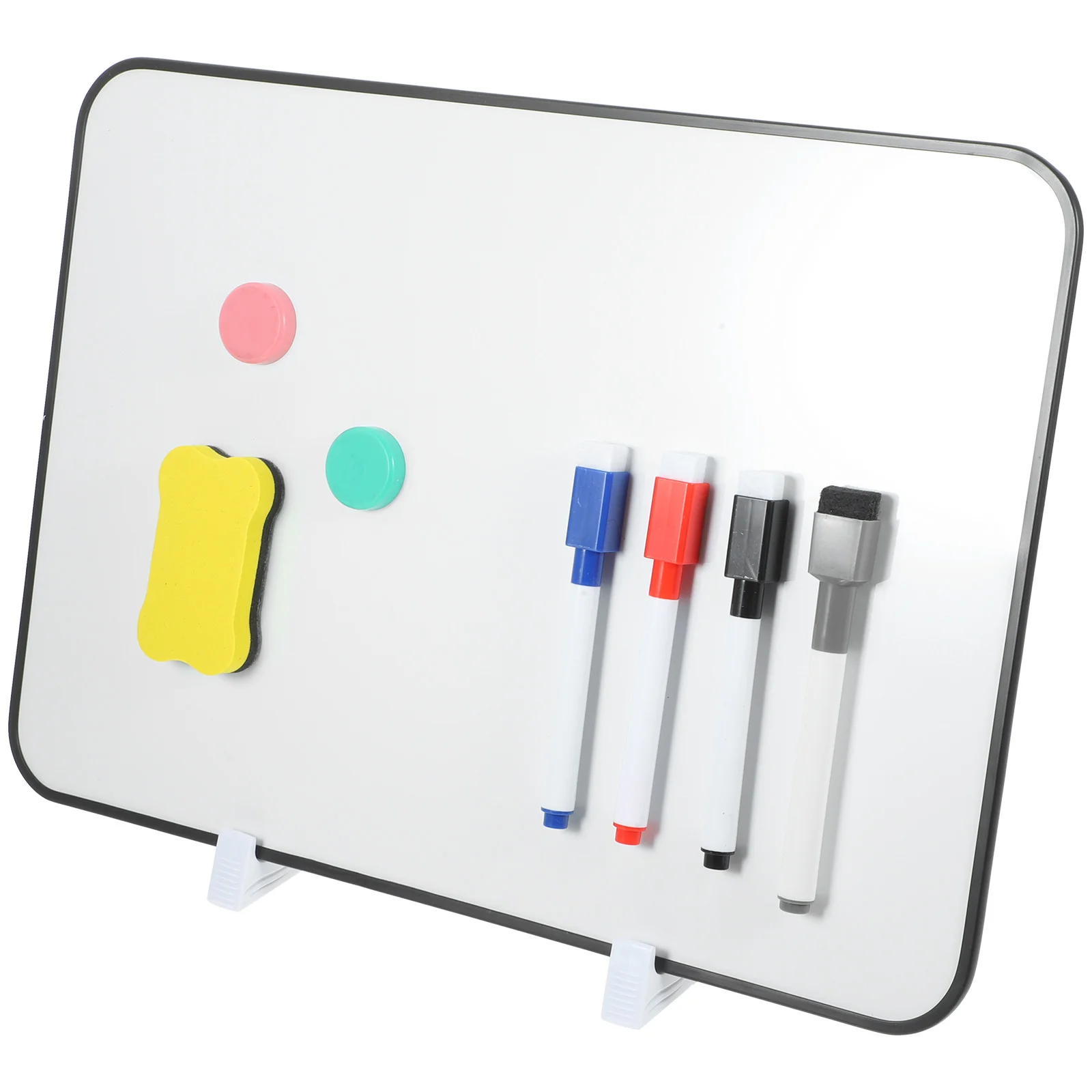 Bureau Zwart Dubbelzijdig Schrijfbord Whiteboard Desktop Droog Wissen Handheld