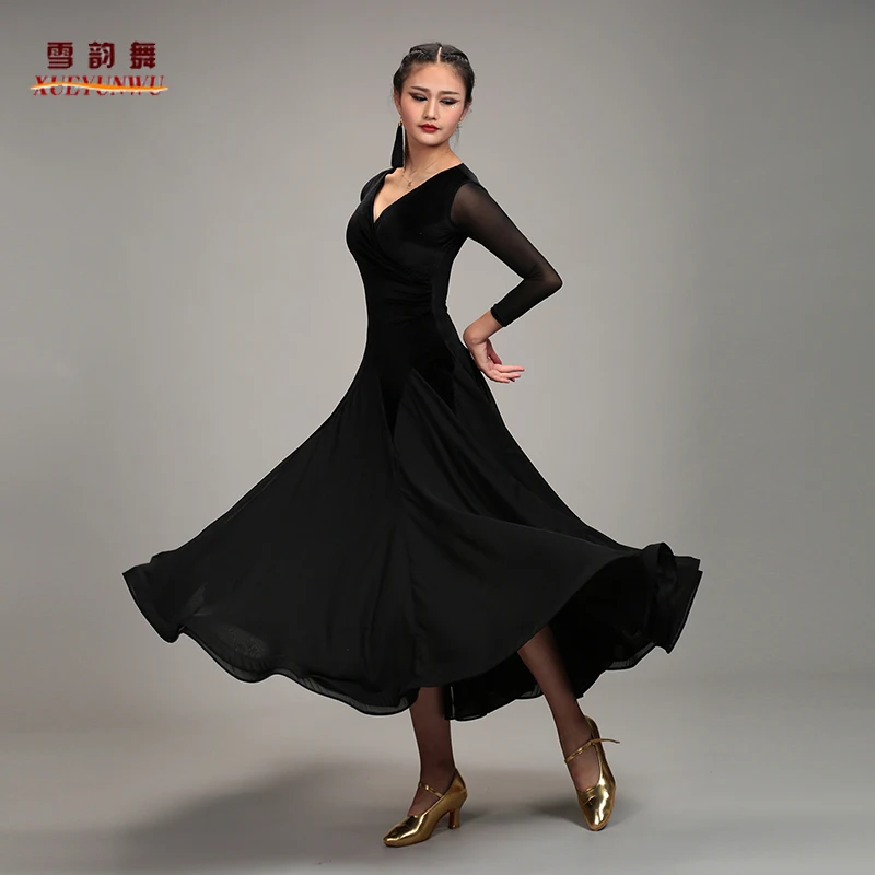 2025 Woman New Modern Dance Dress Competition Dress Waltz Performance Ballroom Dance Performance Clothes 008