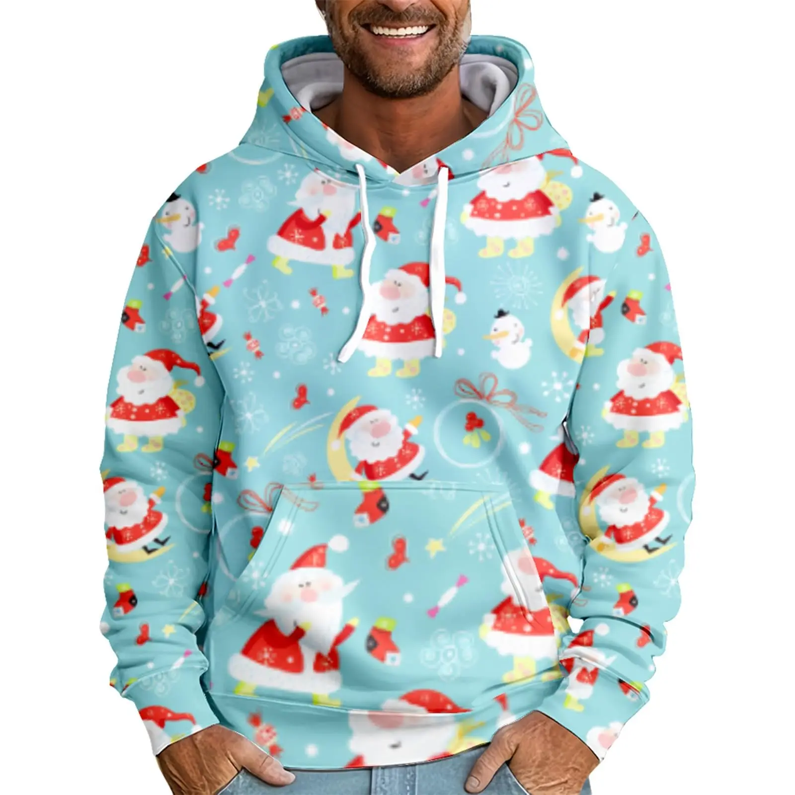

Men's Hoodie 3D Christmas Theme Hoodie Loose Relaxed Hoodie Men's Personalized Sweatshirt Long Sleeve Hoodie oversize pullover