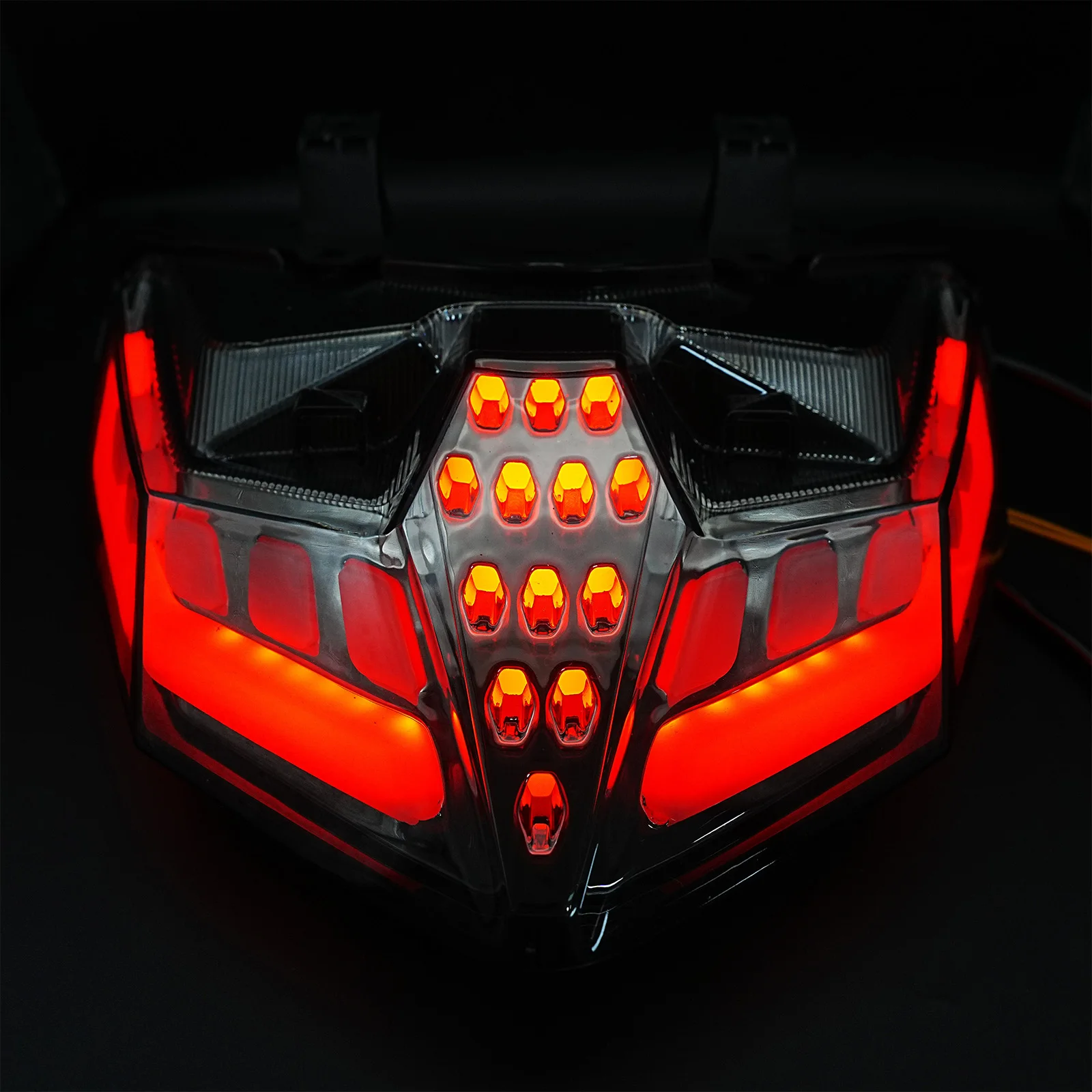 

Motorcycle Brake Light Tail Lamp with LED Turn Signals Replacement For Yamaha