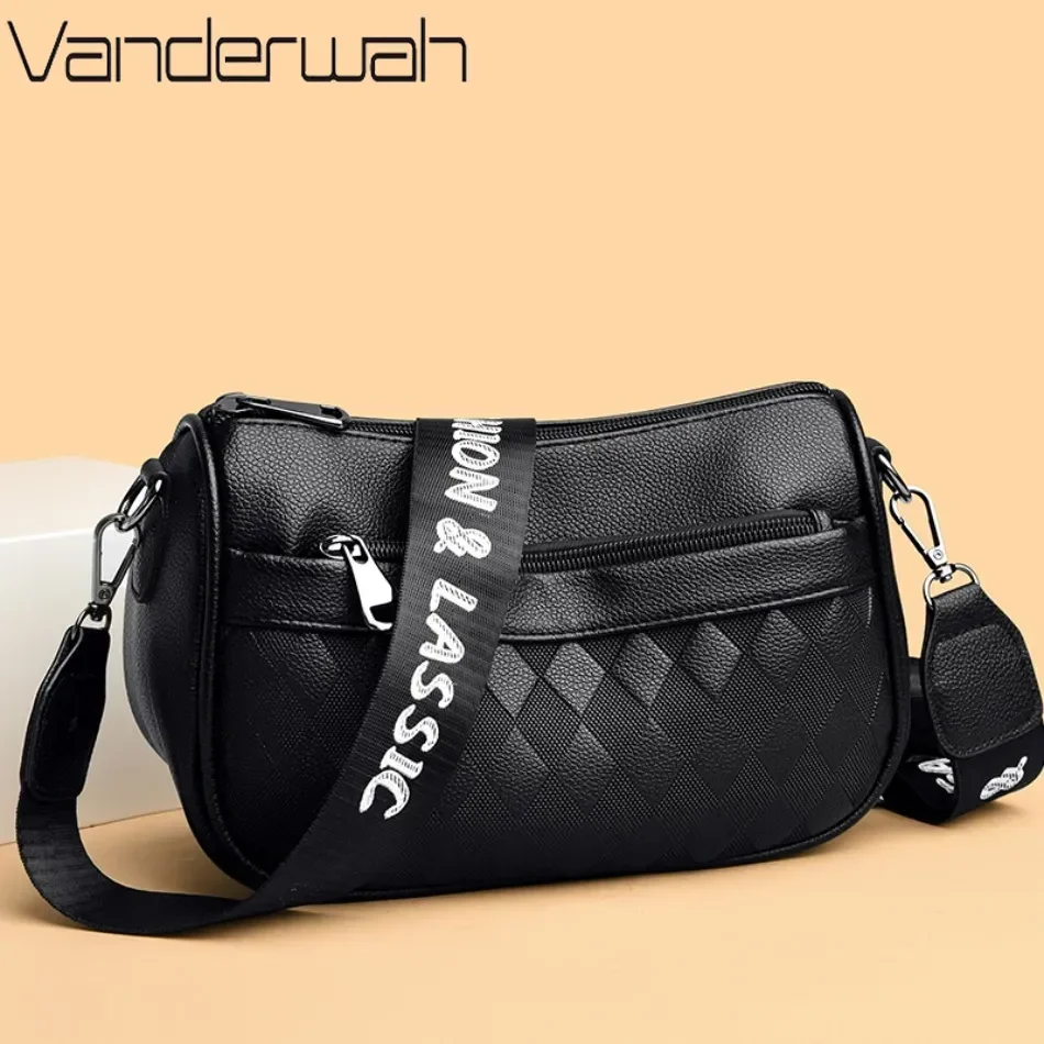 Genuine New Luxury High Quality Women Messenger Bag Famous Designer Lady Shoulder Bags Fashionable Checkered Trendy Crossbody