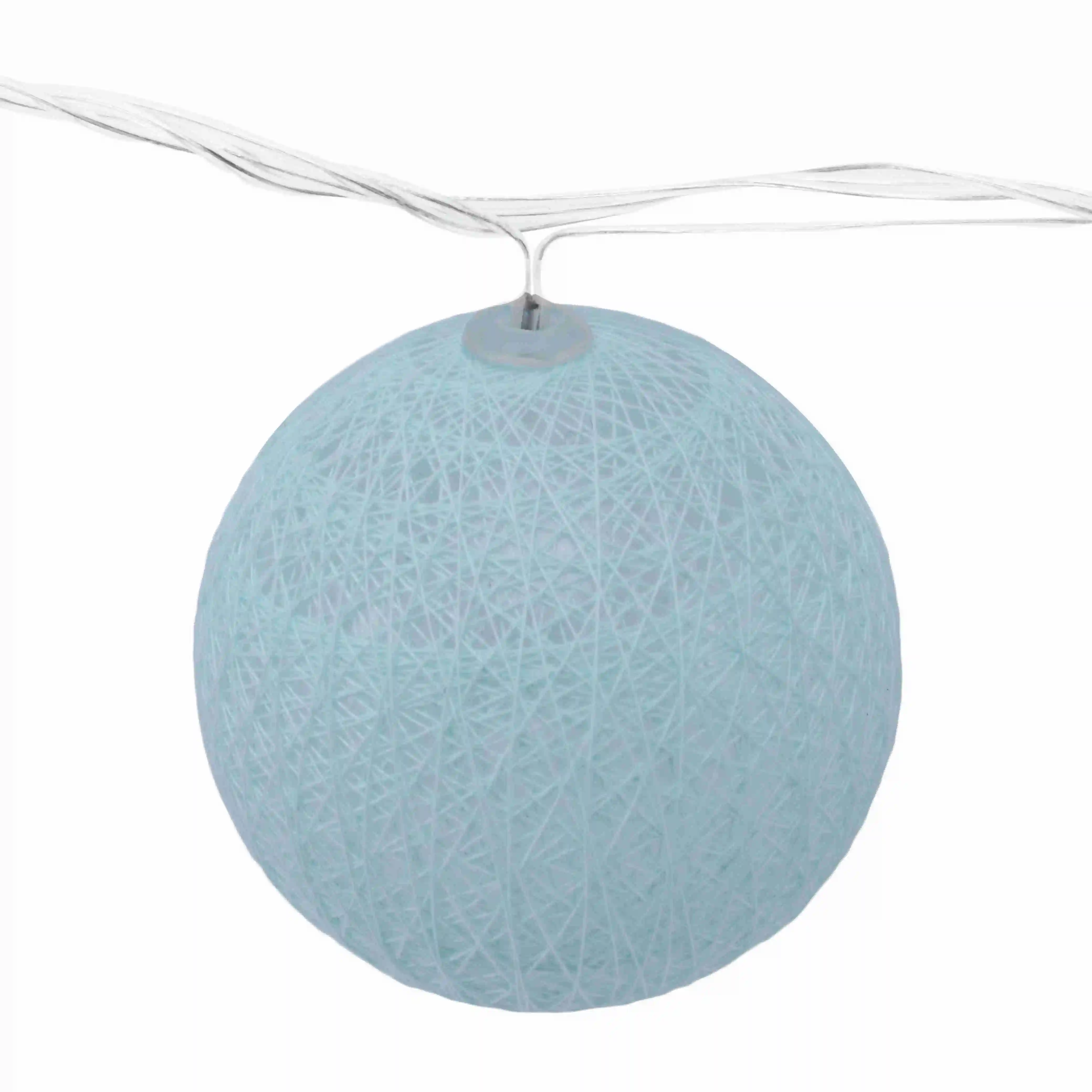 

【Today-Only!】EU Plug 20 Leds Cotton Ball String Lights Xmas Lover Wedding Party Holiday Bedroom Decorations Fairy Lamp Galands B