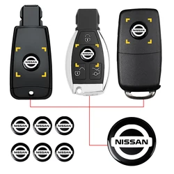 14mm Car Remote Key Sticker Aluminum Emblem Decal For Nissan Nismo Tiida Teana GTR Juke Note Versa Almera X-Trail Xterra Qashqai