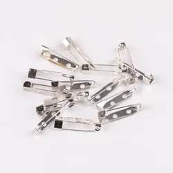 50pcs Brooch Clip 15/20/25/30/35/40mm Safety Base Pins Brooch Settings Blank Base For DIY Jewelry Making Supplies