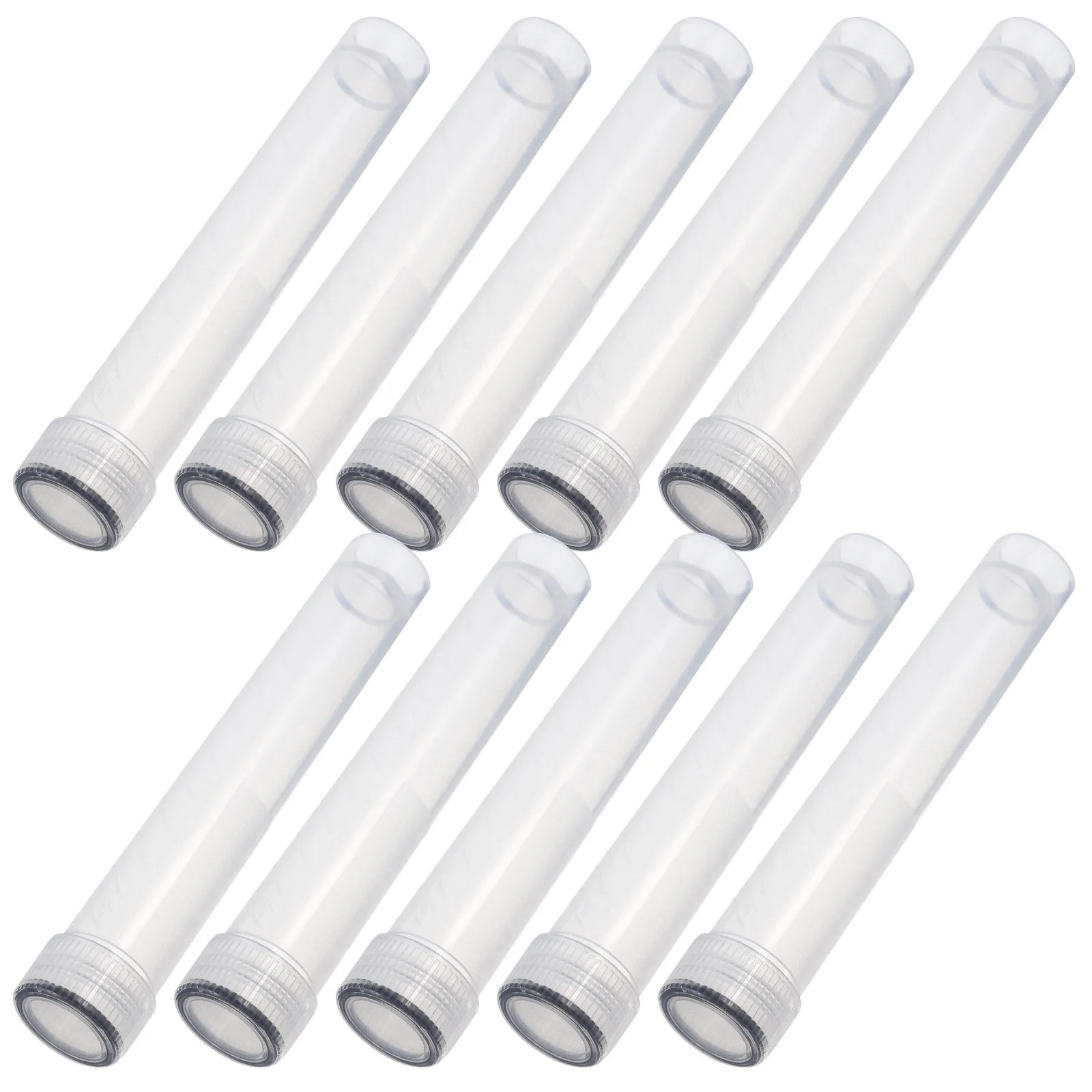 Plastic Tubes with Caps Test Cold Lids Freezing Clear Sample Vials Screw