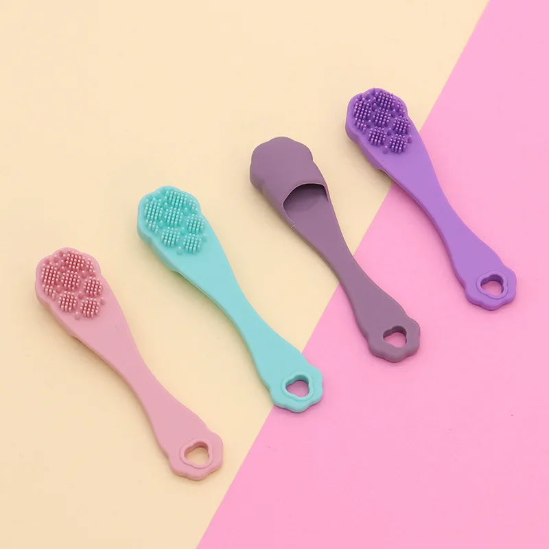 

Silicone Pet Toothbrush Finger Sleeve for Cats Dog Teeth Cleaning Oral Hygiene Tool Puppy Toothbrush