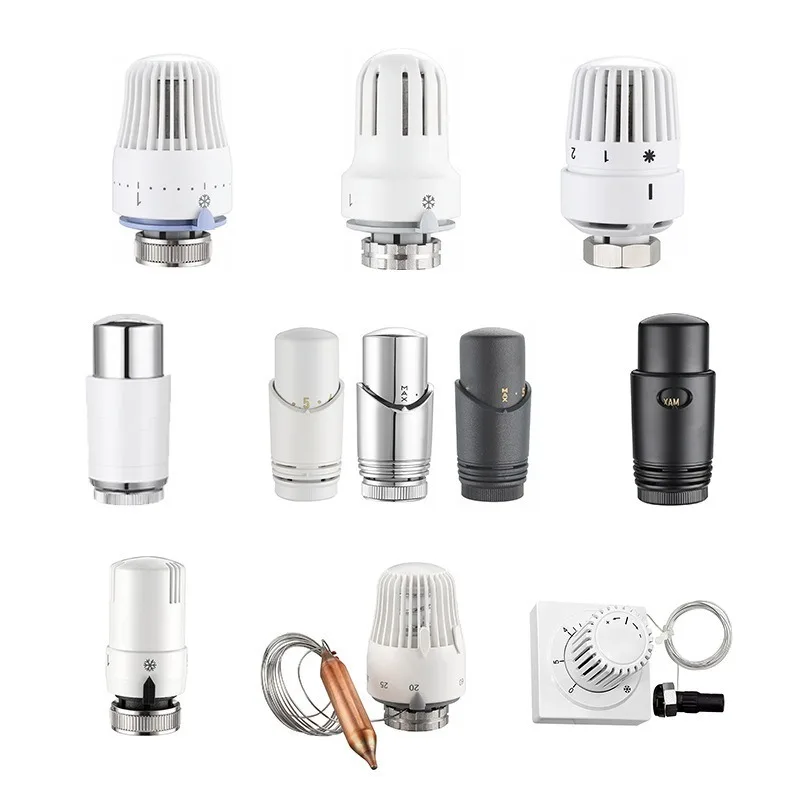 Household Thermostatic Radiator Head, Adjustable Handwheel Temperature Control Valve for Heating Radiator