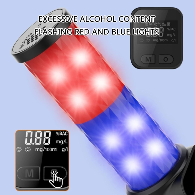 Nauwkeurige meter Professionele blaastest Snelle respons met LED-scherm Zoemer Oplaadbare testmeter