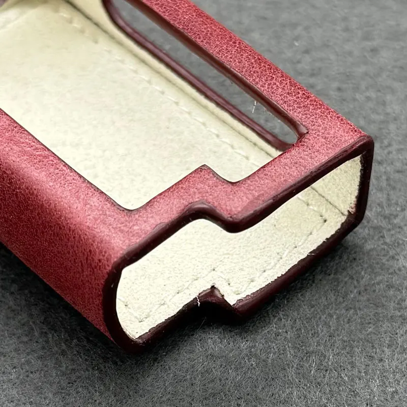 Funda de cuero genuino A6 hecha a medida para iBasso DC-Elite