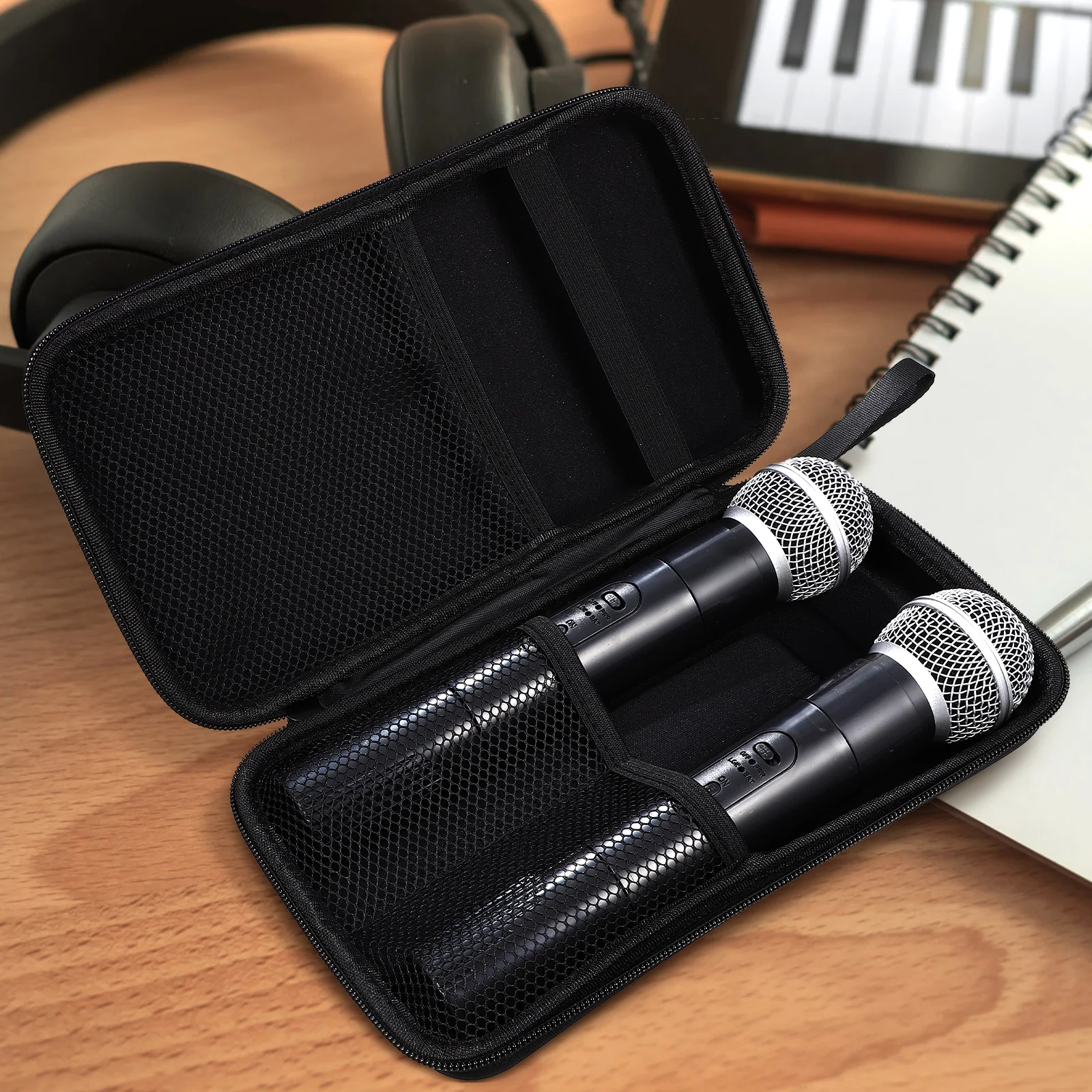 

Wireless Microphone Carrying Case Convenient Storage Mic Holder Protective Shell for Audio Accessories