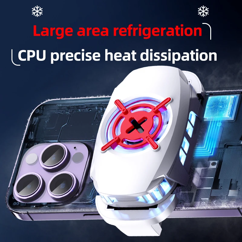 

New Mobile Phone Cooler Game Cooling Fan Radiator For Cell Phone PUBG Gaming USB Air Cooler System Cool Heat Sink For Smartphone