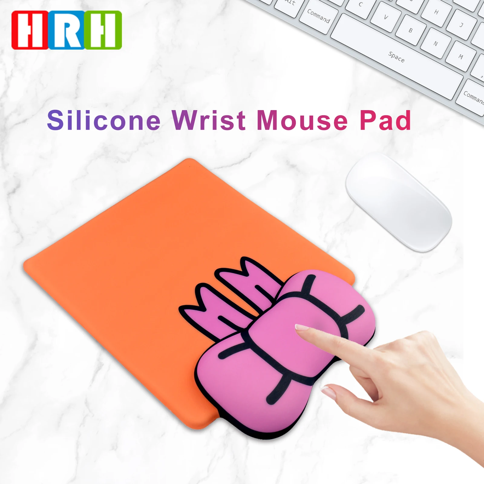 

HRH Silicone Cartoon Animal design gel wrist rest mouse pad Manufacturing Promotional Custom Gaming Mouse Pad Mat Wrist Support