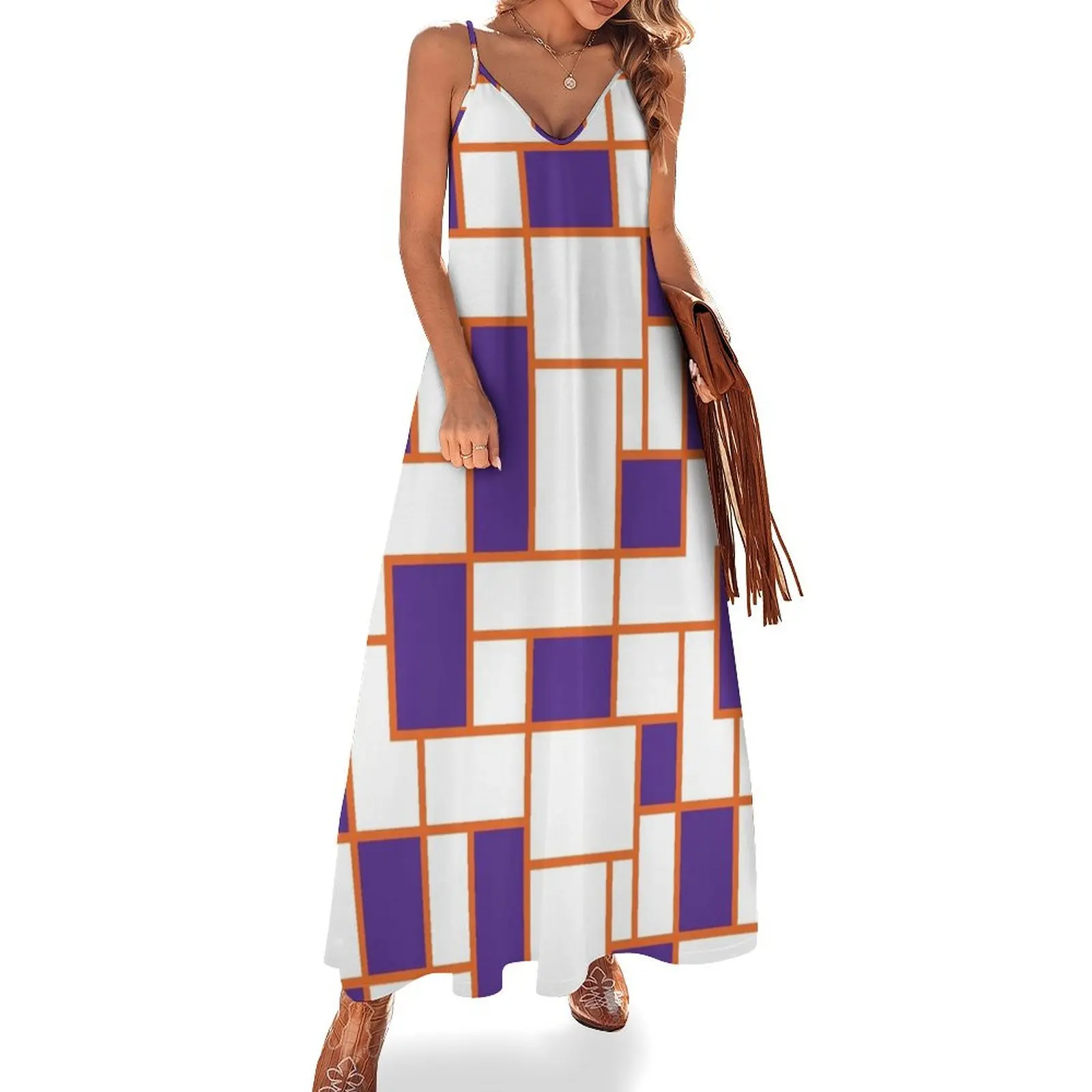

South Carolina - RetroRectangle Sleeveless Dress Summer women's clothing women's evening dresses